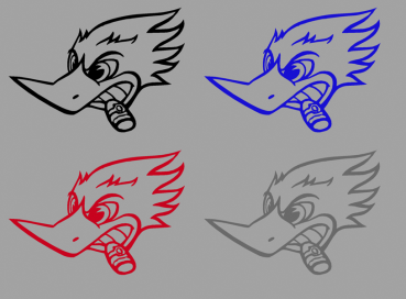 Aufkleber Woodpecker